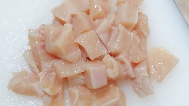 快手菜—茄汁鸡肉焖饭,<a style='color:red;display:inline-block;' href='/shicai/ 5221'>鸡胸脯肉</a>洗净撕去筋膜和脂肪,切成丁