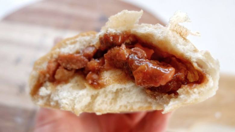 全麦叉烧软欧面包