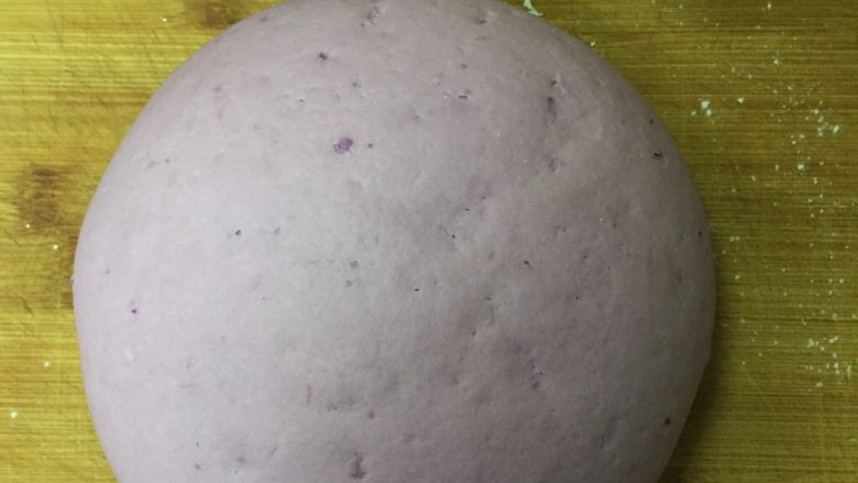 紫薯荷叶饼,醒发两倍大