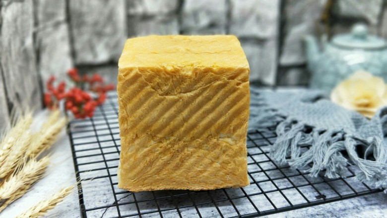 原味水立方吐司面包,美味,完美。