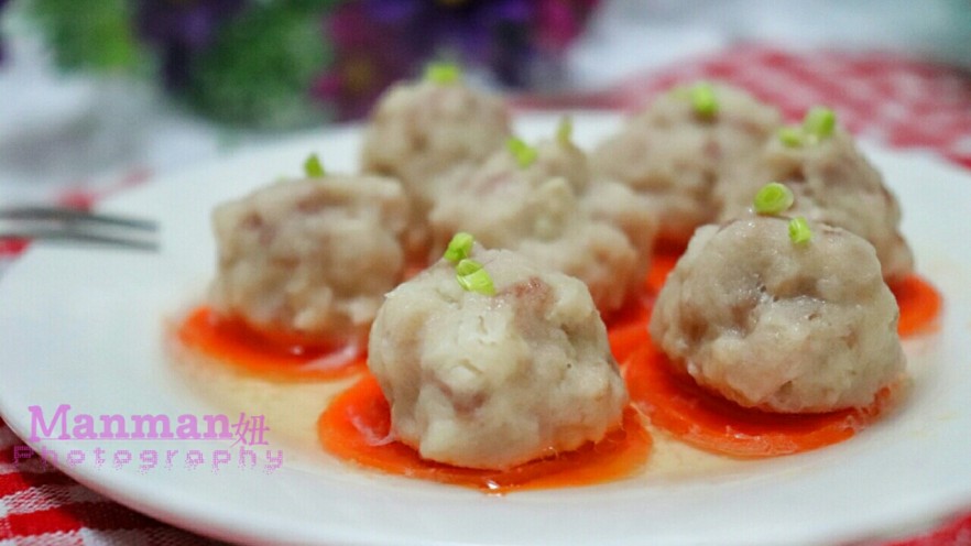 宝宝辅食  山药蒸丸子