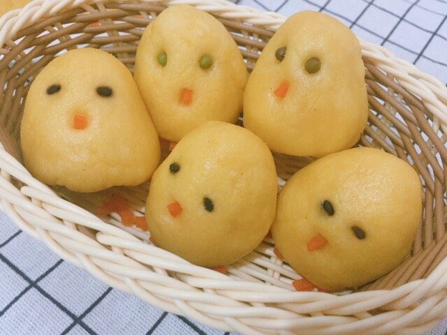 小鸡窝头,成品摆拍~