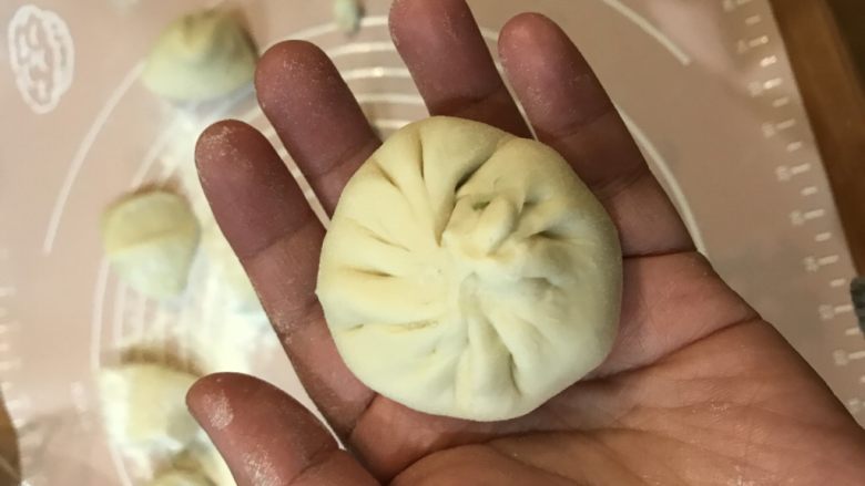 大肉包:芥菜猪肉大包子,再提着包。我一个人拍照实在不好弄。今天就做的这种揪头的。