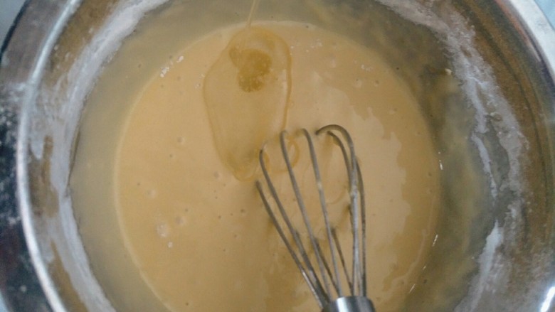 自己配无添加华夫饼粉,最后加入食用油