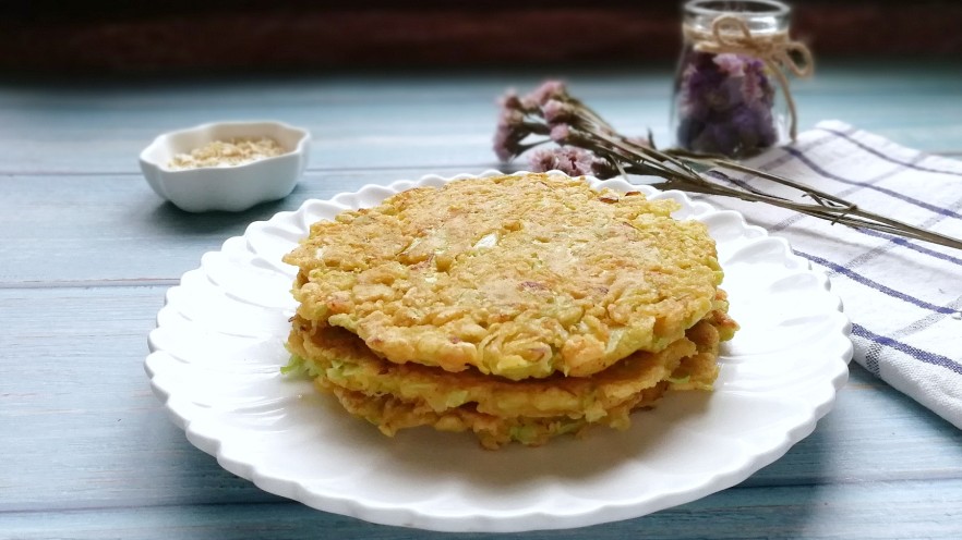 做饼+圆白菜鸡蛋煎饼