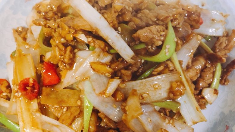 大葱溜羊肉