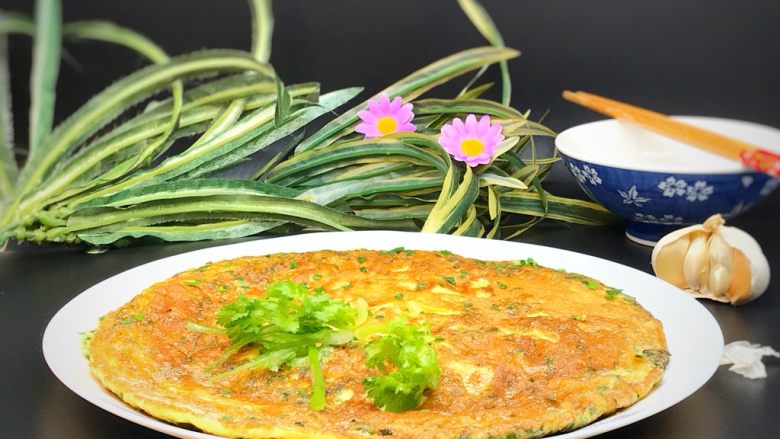 春游食谱～韭菜煎蛋