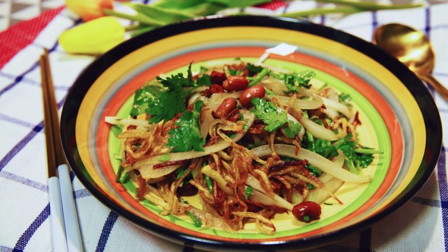 东北那旮沓的美食★女神菜三丝爆豆
