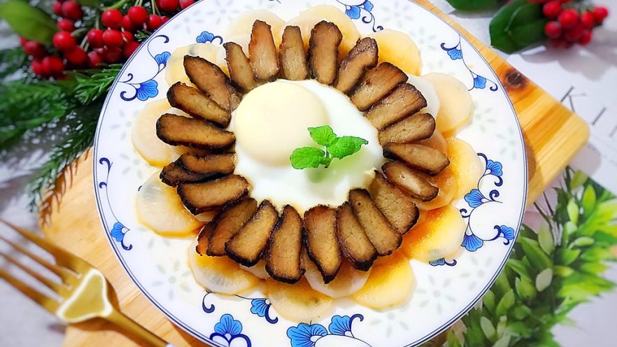 萝卜酱肉蒸鸡蛋
