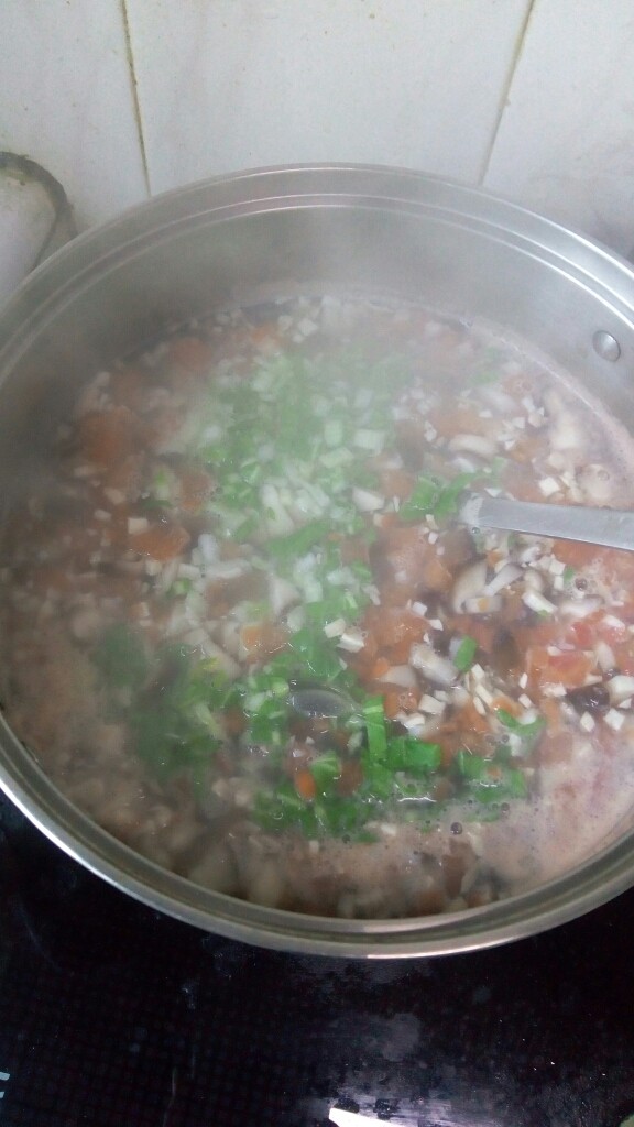 美味营养羹,加入青菜丁!
