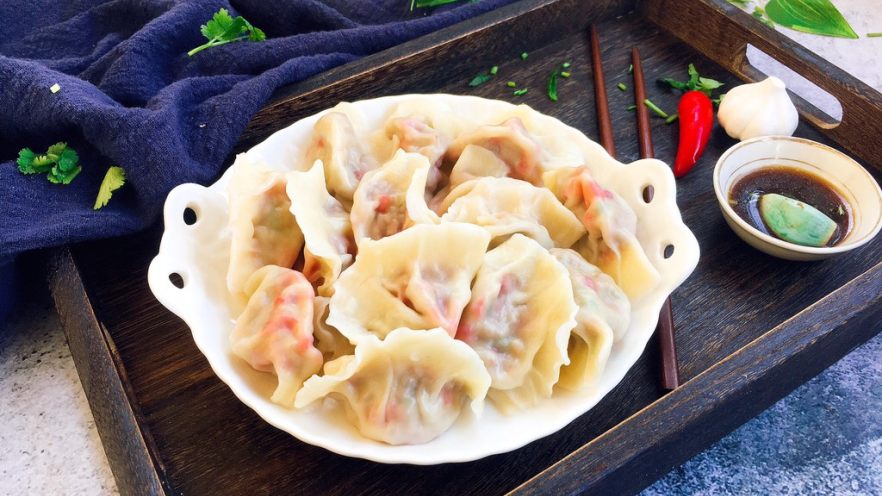 做年货 老天津卫年味素饺子 香干面筋绿豆芽饺子