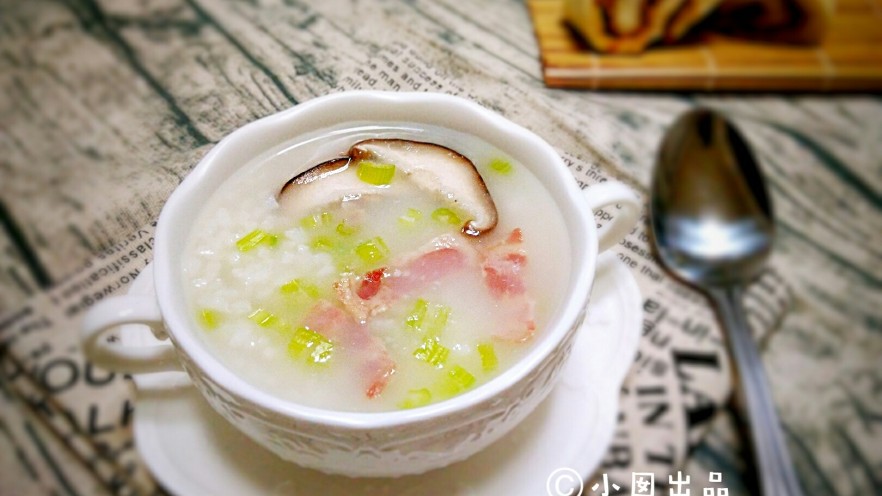 芹菜香菇培根粥