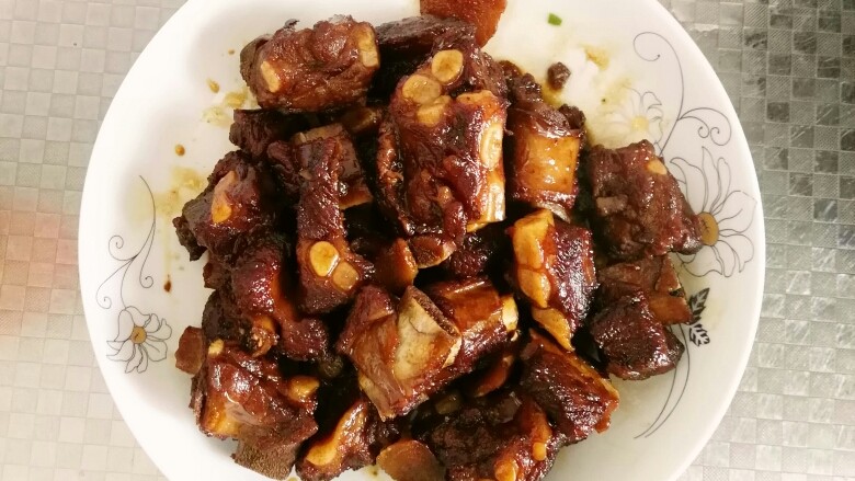 糖醋排骨,👌了,装盘,汤水不用盛出