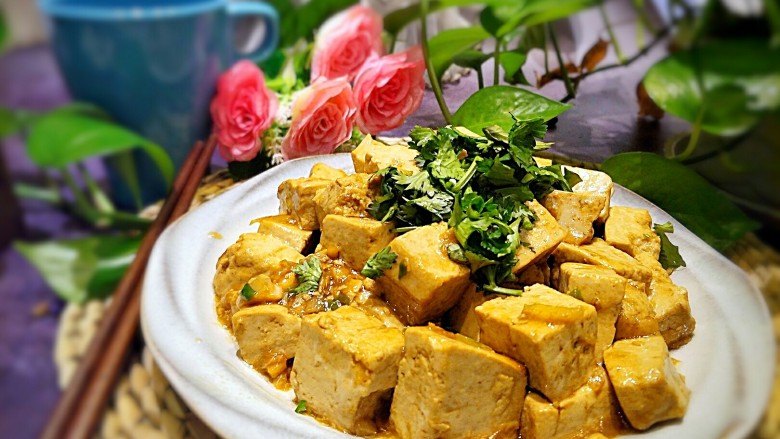 家常红烧豆腐,先来一张成品图