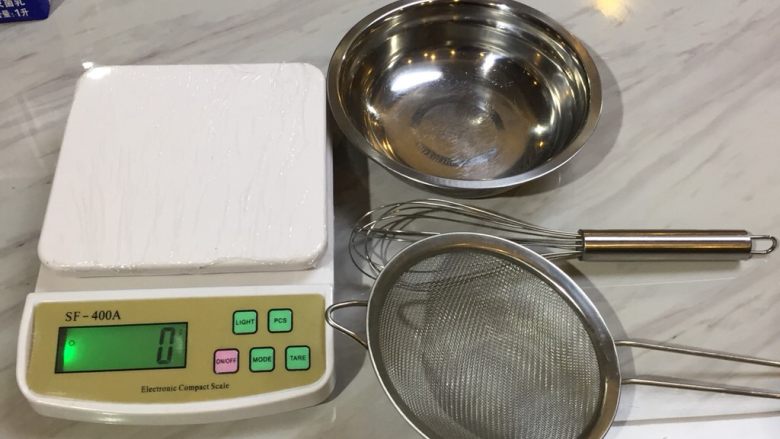 蛋挞制作,准备好用具