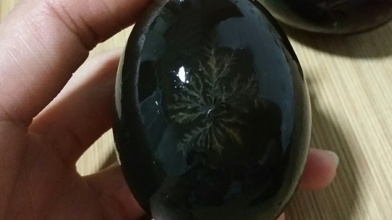 姜汁松花蛋,好美的松花!
