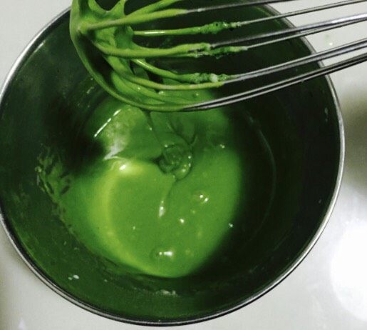 抹茶水果蛋糕,很细腻
