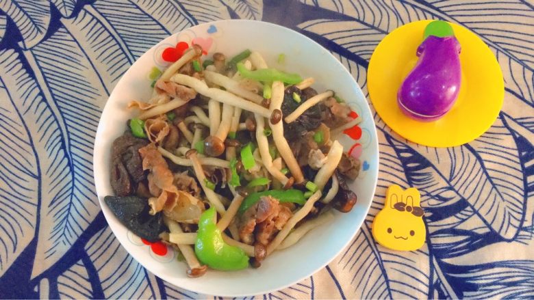 蟹味菇炒牛肉卷,完成啦!!!