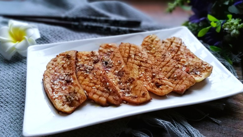 香煎孜然杏鲍菇,成品图!