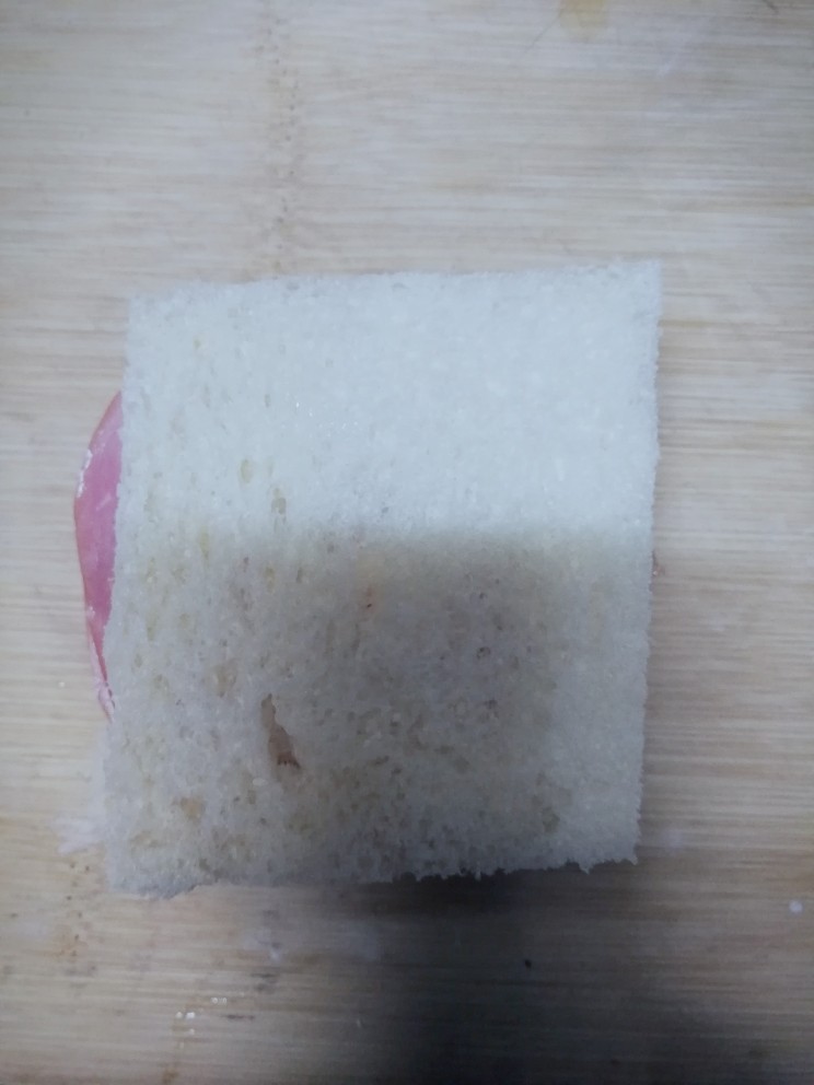 培根西多士,最后再放一片吐司