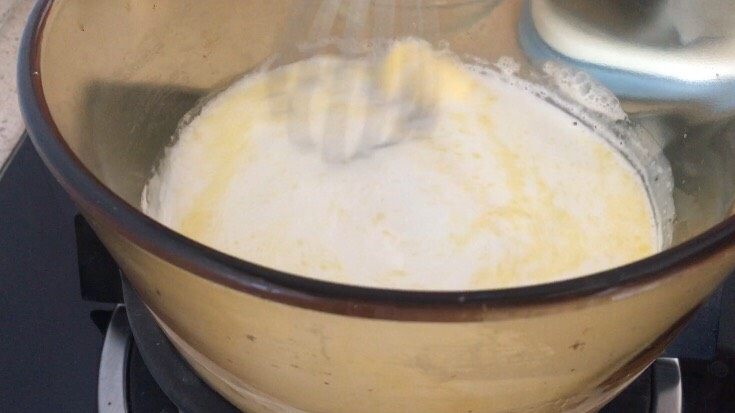 平底锅版面包(附详细教程),加热搅拌融化;