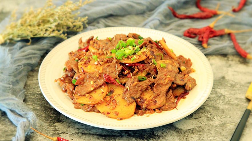孜然土豆牛肉