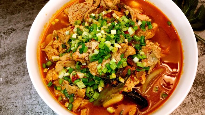 水煮肉片,成品图