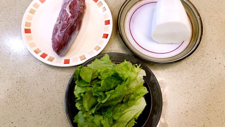 水煮肉片,准备好食材