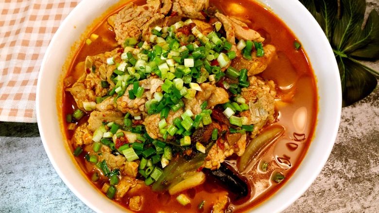 水煮肉片,成品图