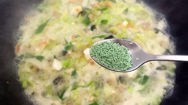 年夜饭の金银满屋~金银蛋上汤海米大白菜,加一丢丢蔬之鲜(鸡精)