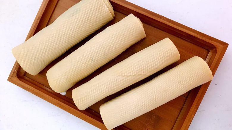 东北风味 蒸千子,逐一包好的豆卷