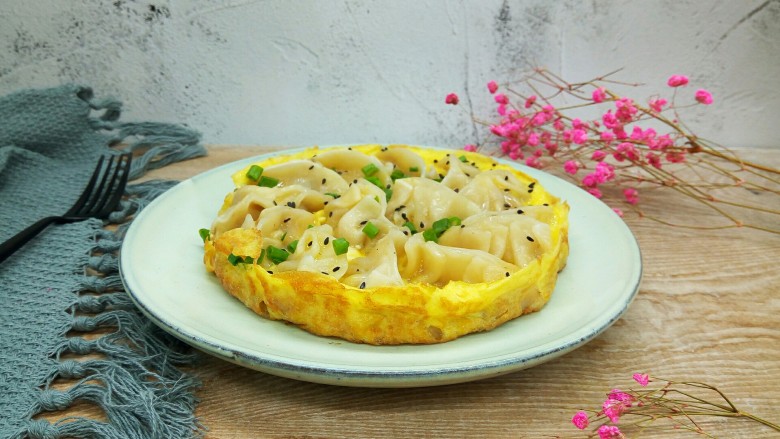 蛋抱饺子,成品图!