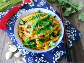 孜然肉末狼牙土豆