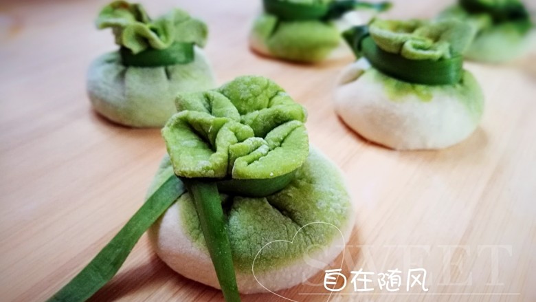 过年蒸馍~萌萌豆荚馒头,百财钱袋包子 哈哈 最爱啊