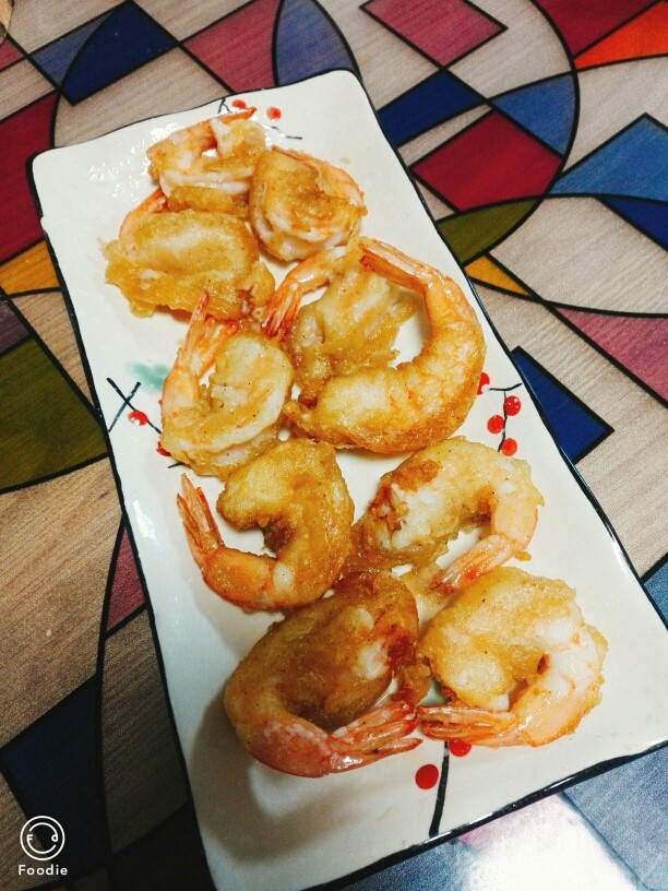 软炸虾,成品图