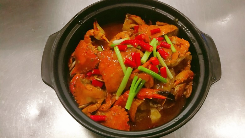 香辣蟹煲仔,红红火火,新年快乐