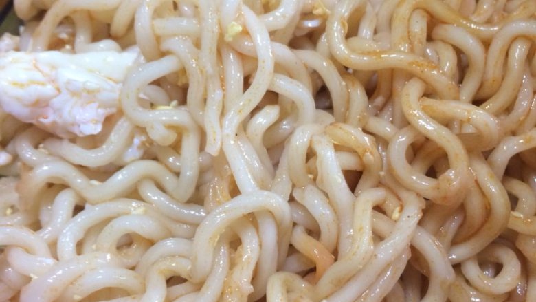 火鸡面,搅拌均匀就👌了