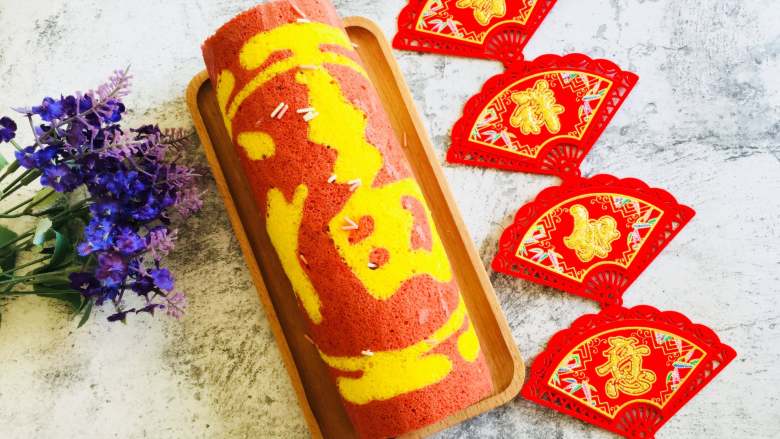 新春“福气”奶油卷