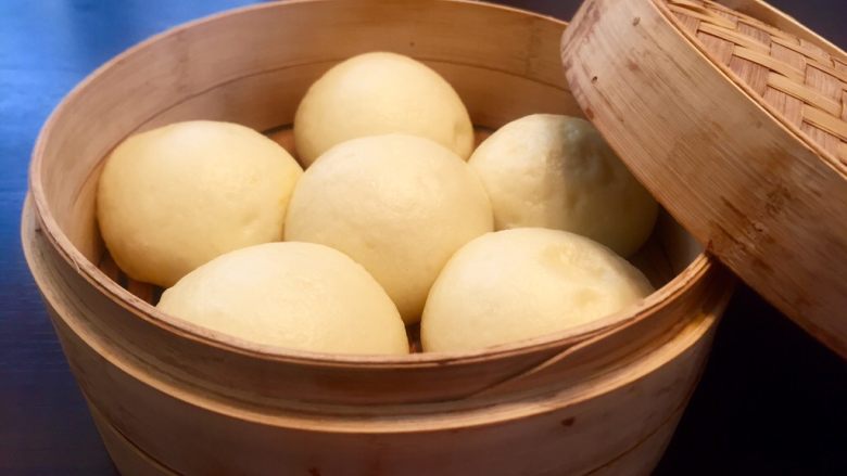 新年第一餐主食~奶香馒头,成品图