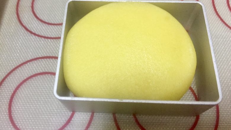 凤梨酥,放入模具内,用手掌轻轻压扁