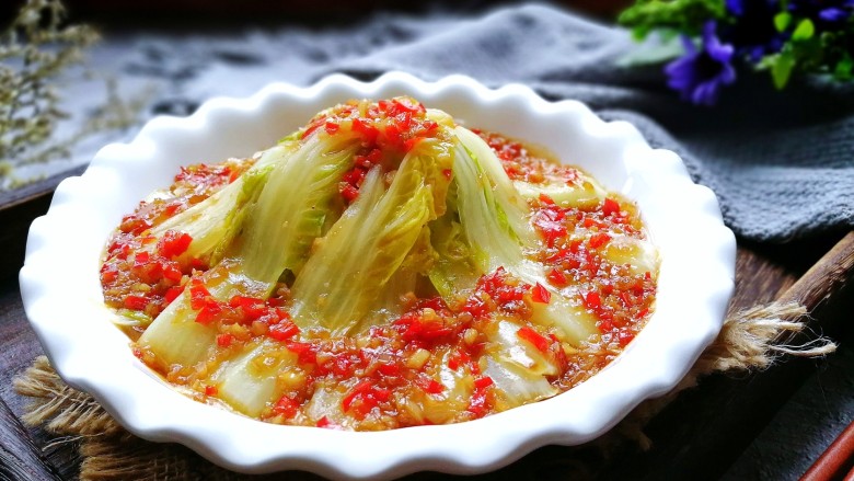 蒜蓉粉丝娃娃菜,成品图!