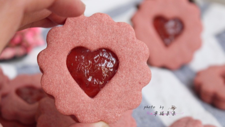 情人节爱心夹心饼干,心心相印~
