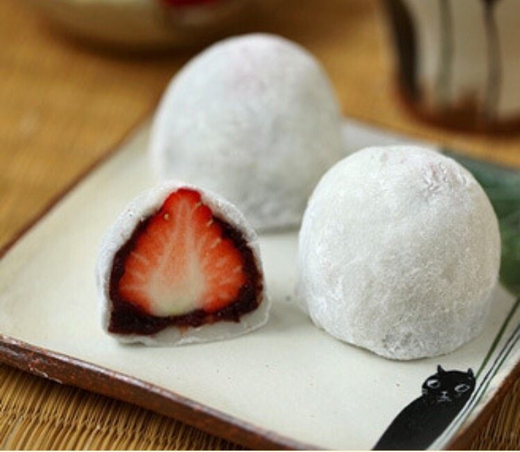 草莓大福🍓,收口包好,完成!