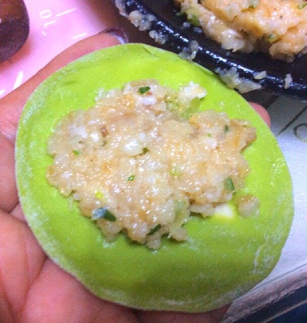 初五的饺子+连财(莲菜)元宝饺子,包馅
