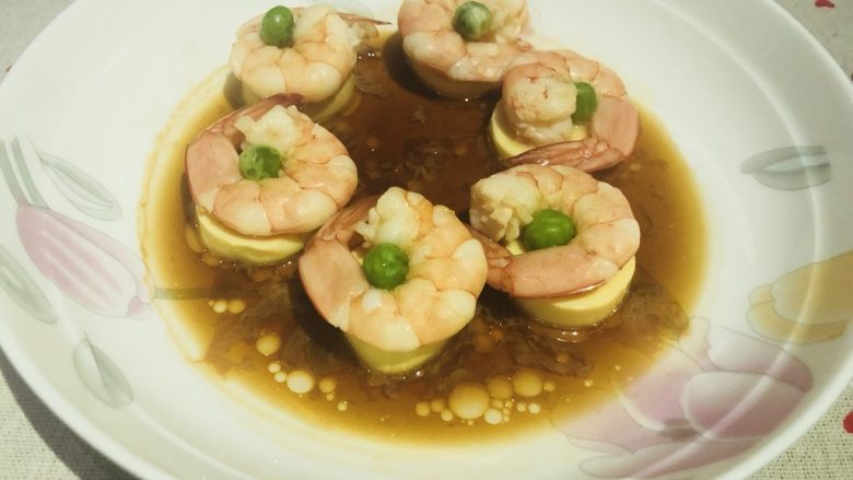 日本豆腐蒸虾仁🍤