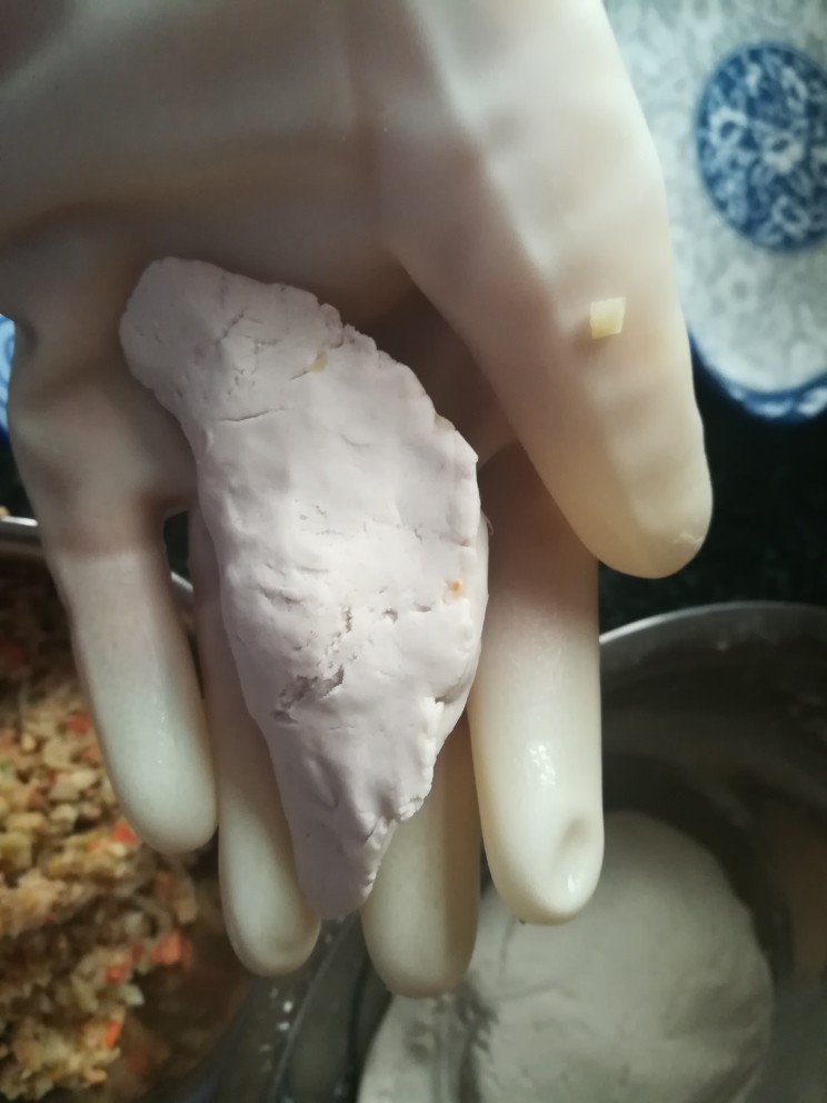 #客家美食#珍珠圆,看,都捏好了。