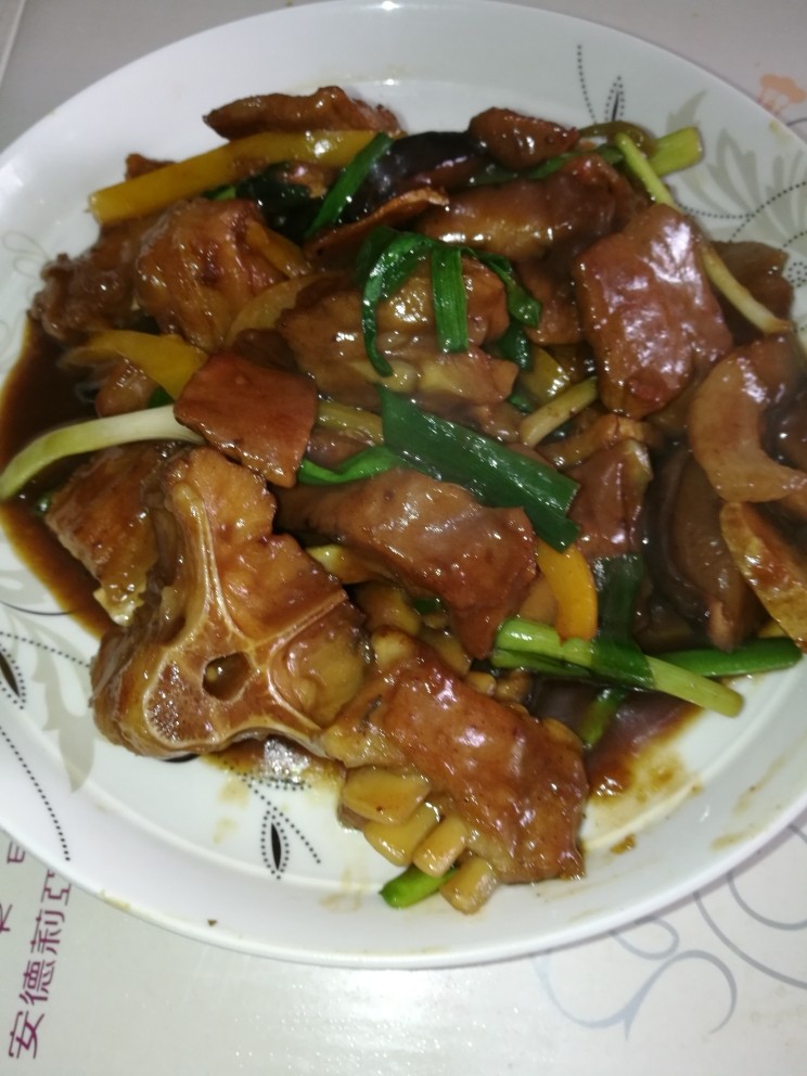 菜谱#红烧鳄鱼肉#(创建于25/2~2018),起锅装盘,即成,OK。