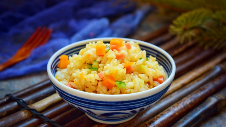 南瓜火腿炒饭