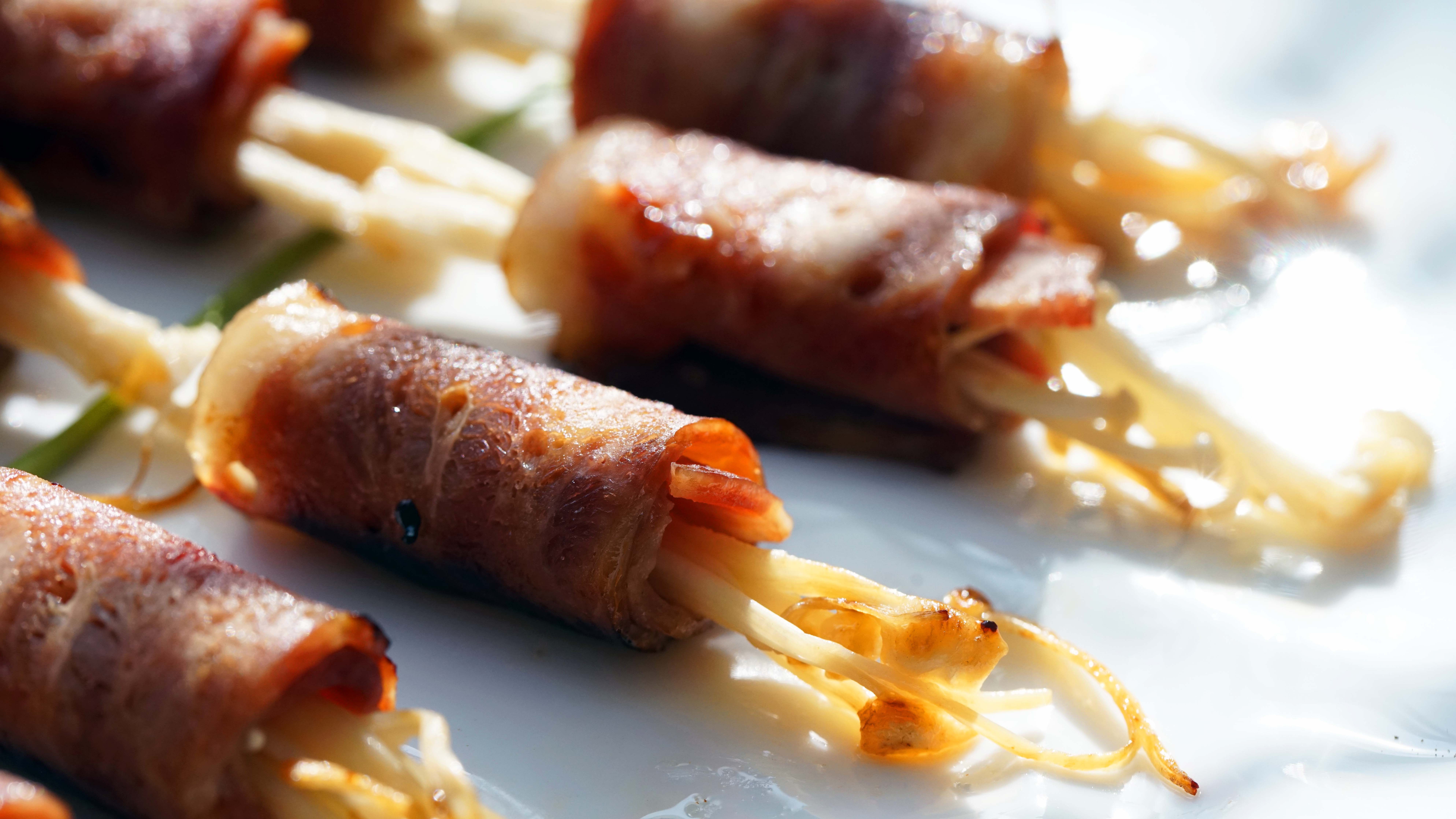 金针菇培根迎春卷，有肉有菜才叫生活！