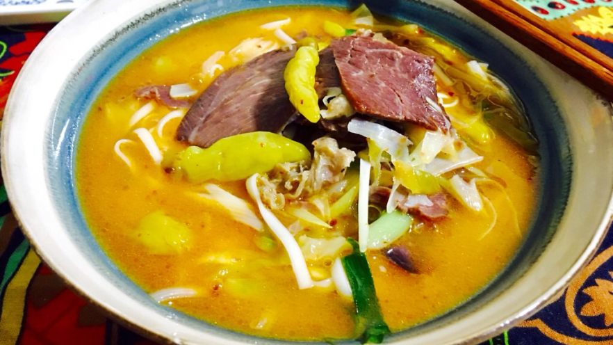 葱爆牛肉泡椒面